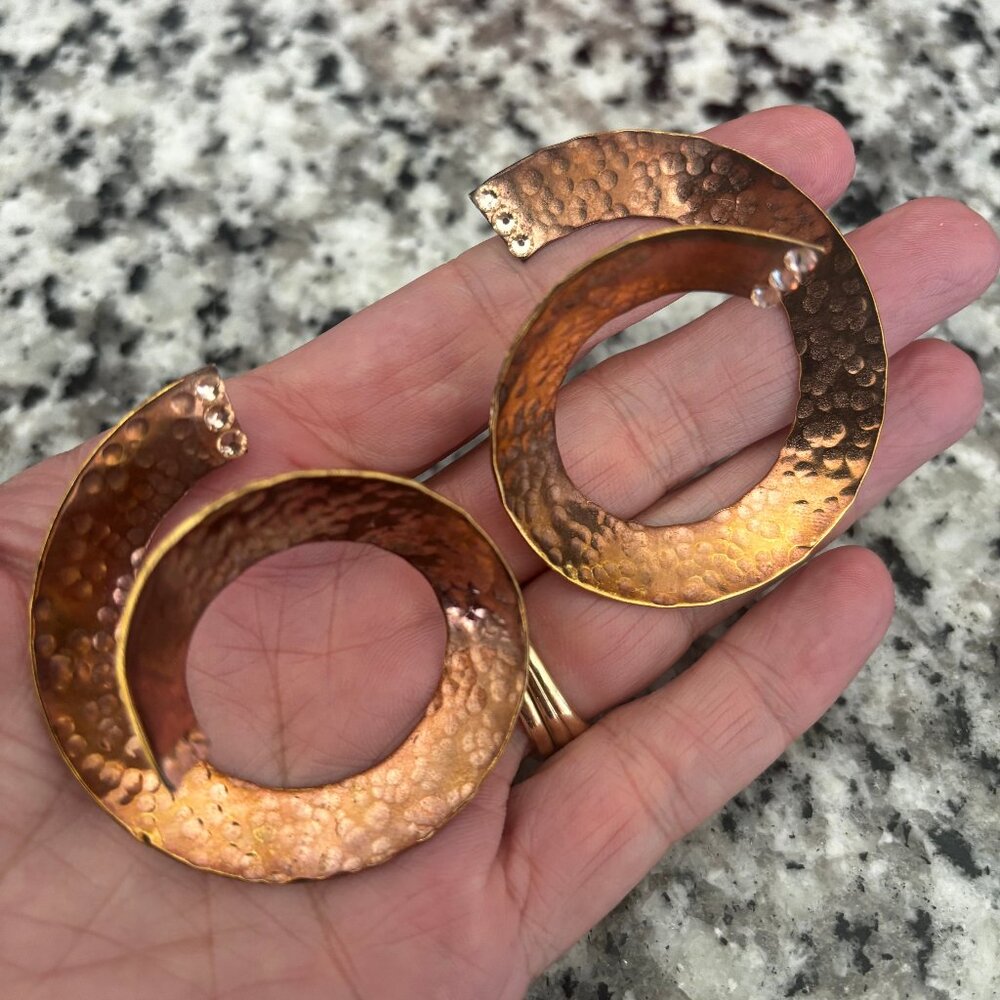 Truly Stunning artisan-made COPPER earrings
